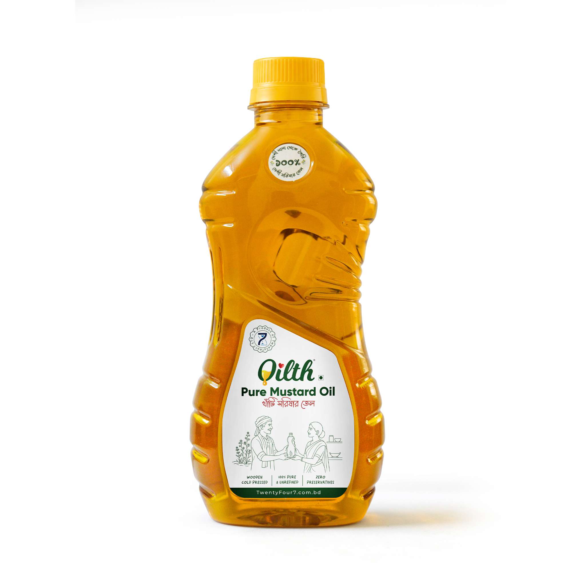 Oilth Pure Mustard Oil 500 ML | অয়েলথ খাঁটি সরিষার তেল ৫০০ মিলি